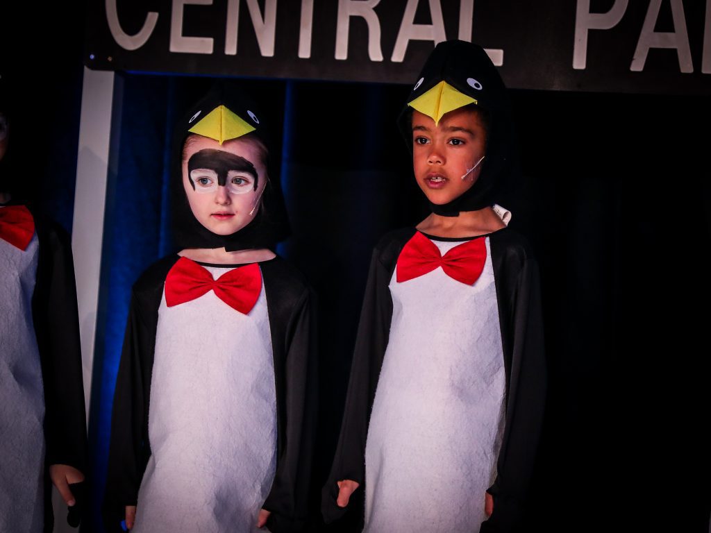 Little Performers Children dressed as penguins performing